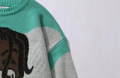 Best “Smile” Anime Knit Sweater Sweaters