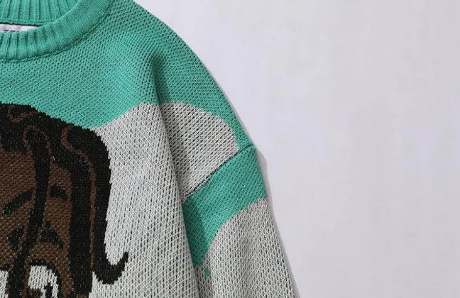 Best “Smile” Anime Knit Sweater Sweaters