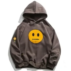 Best Smiley Patch Hoodie Hoodies