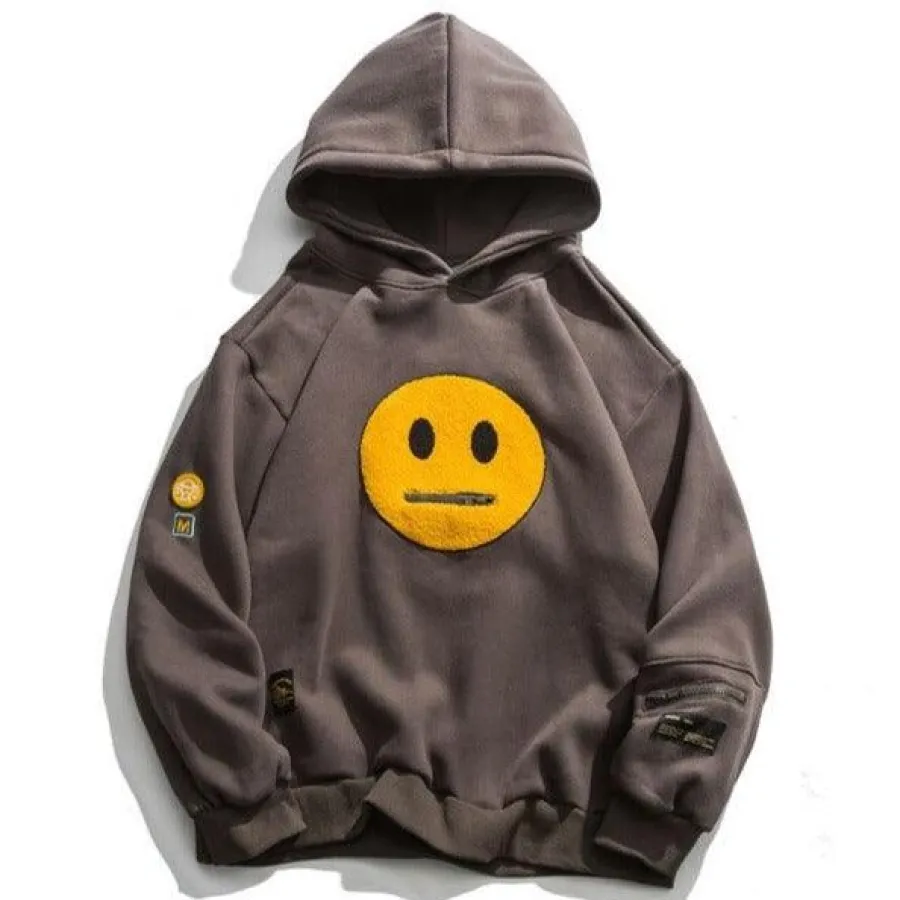 Best Smiley Patch Hoodie Hoodies