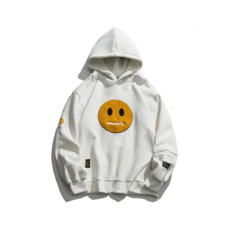 Best Smiley Patch Hoodie Hoodies