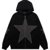 Online Star Patch Jacket Hoodies