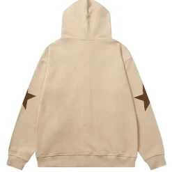 Online Star Patch Jacket Hoodies