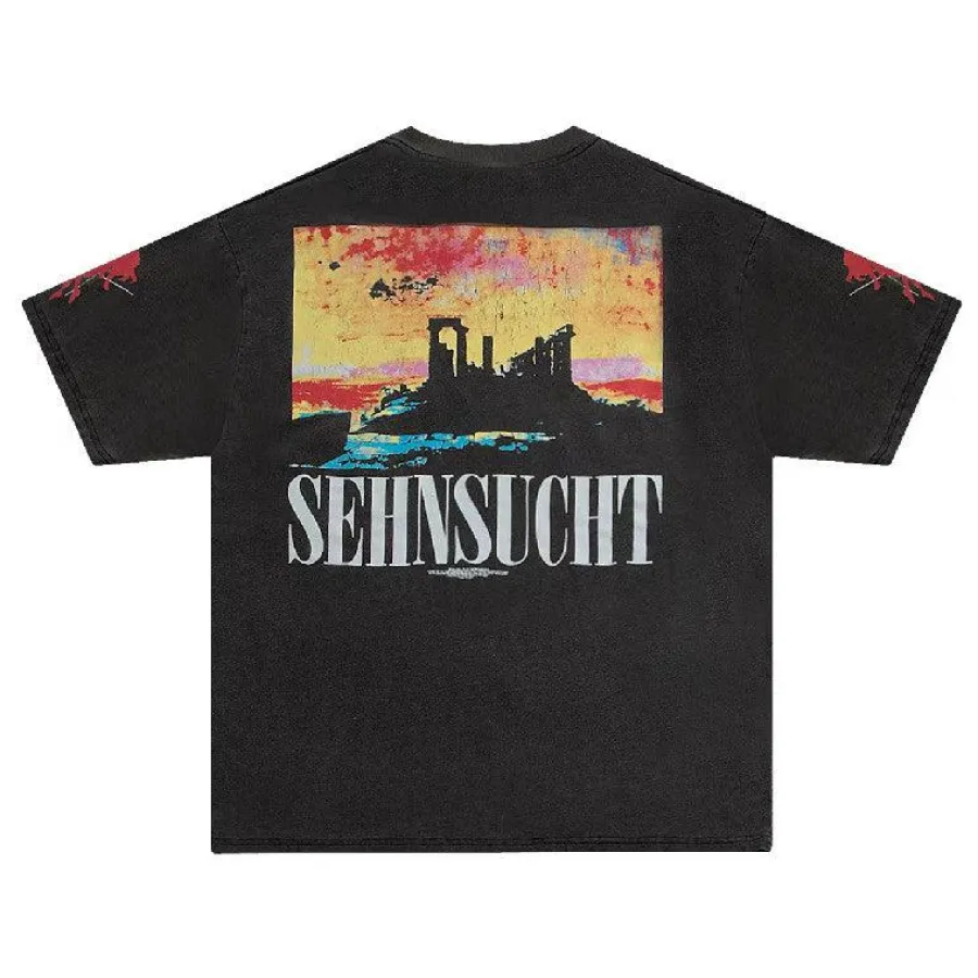 New Vintage Washed "Asuka Sehnsucht" Oversized Tee T-Shirts