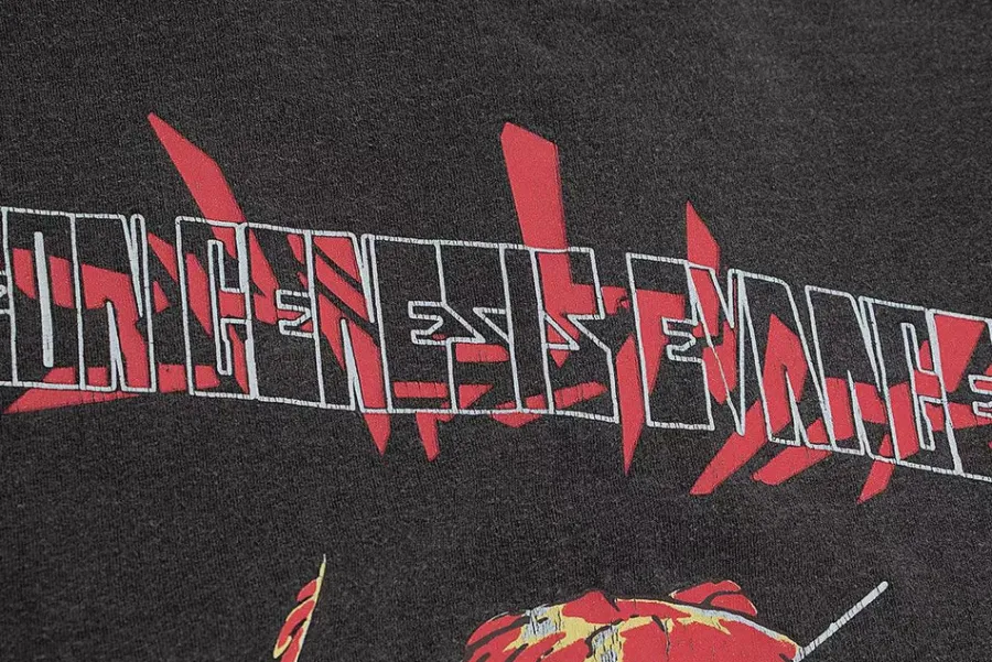 New Vintage Washed "Asuka Sehnsucht" Oversized Tee T-Shirts
