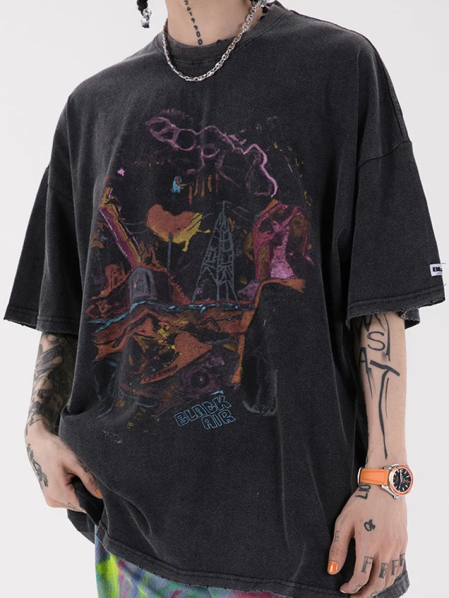Clearance Vintage Washed Chaos Tee T-Shirts