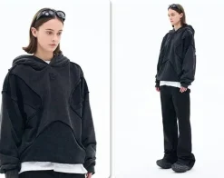 Sale Vintage Washed Deconstructed Forgiveness Hoodie Hoodies