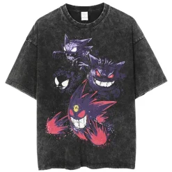 Outlet Vintage Washed "Ghosts" Oversized Tee T-Shirts