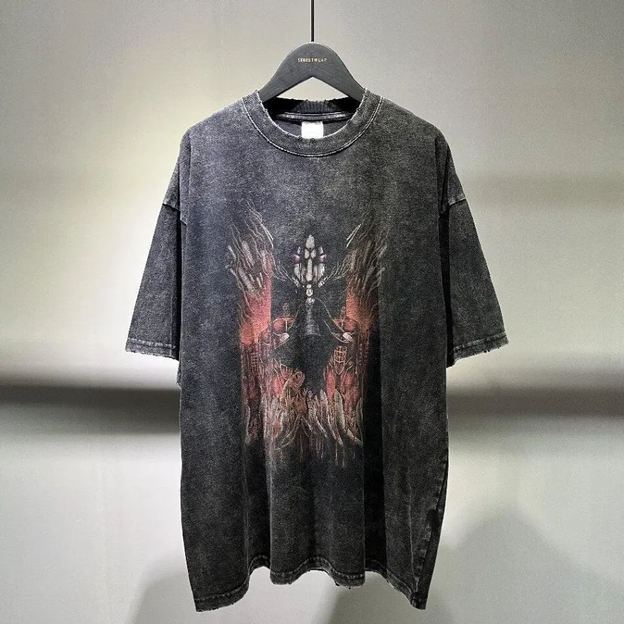 New Vintage Washed Titan Oversized Tee T-Shirts