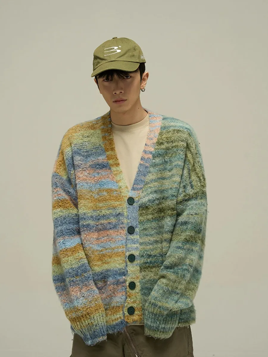 New "Dopamine" Contrast Cardigan Sweaters