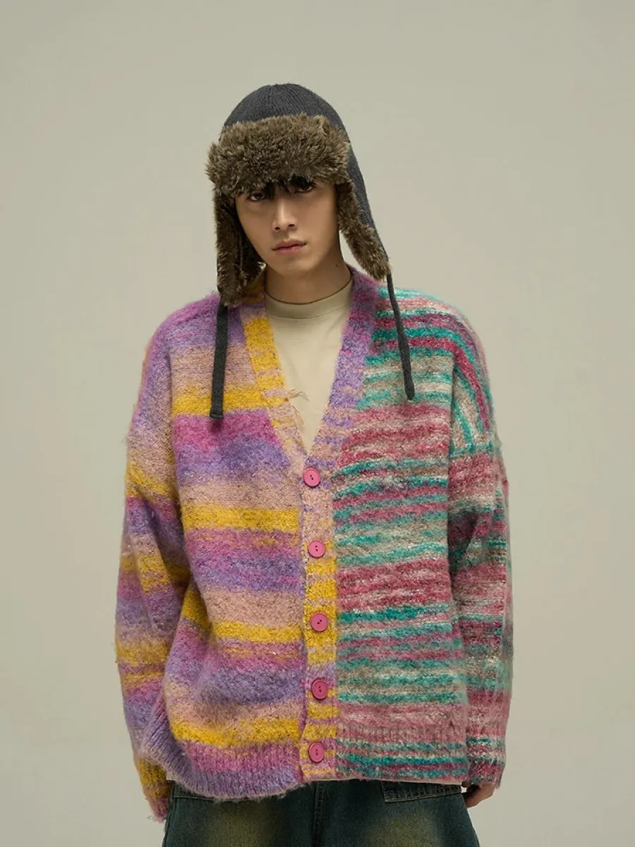 New "Dopamine" Contrast Cardigan Sweaters