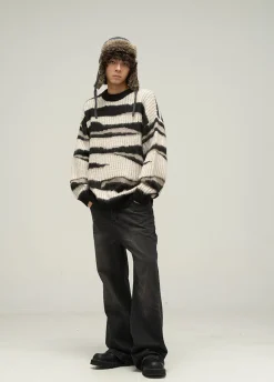 Fashion Double Striped Sweater Sweaters
