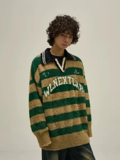 Outlet Logo Collared Sweater Sweaters