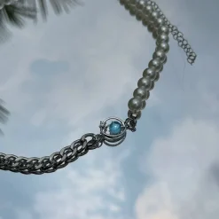 New Round Chain Pearl Necklace Accessories